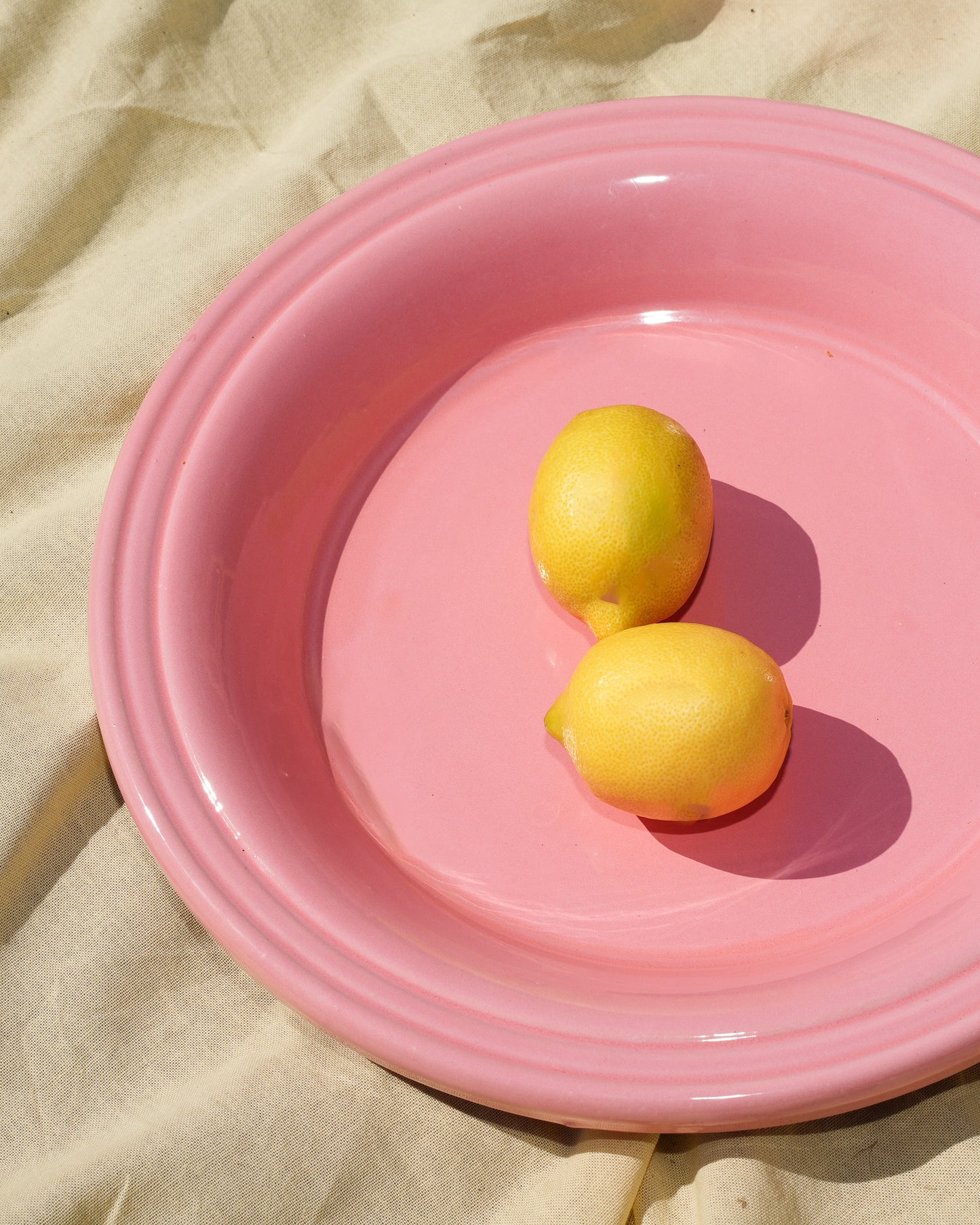 Salad Plate Large - baby roze