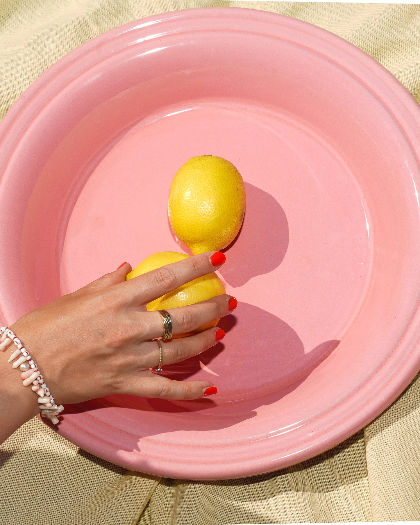 Salad Plate Large - baby roze