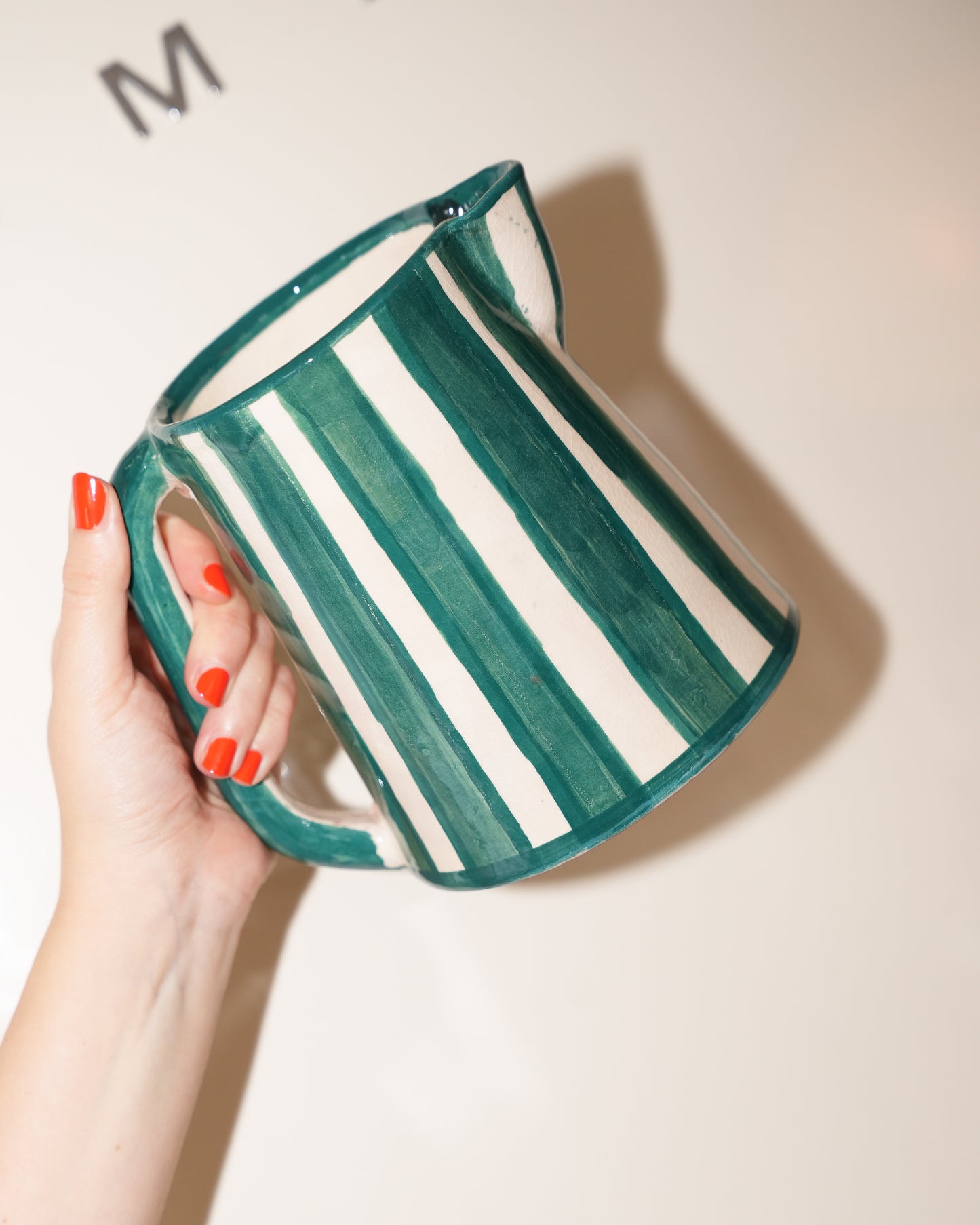 Karaf - groen wit