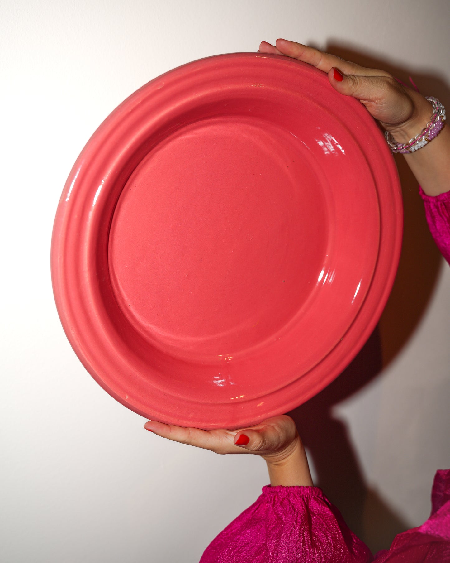 Salad Plate Large - roze