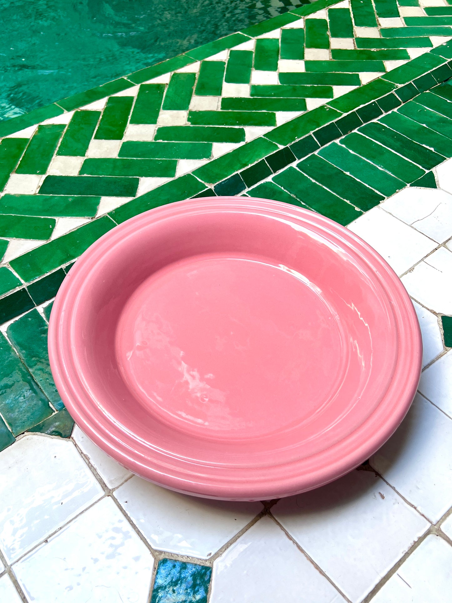 Salad Plate Large - baby roze