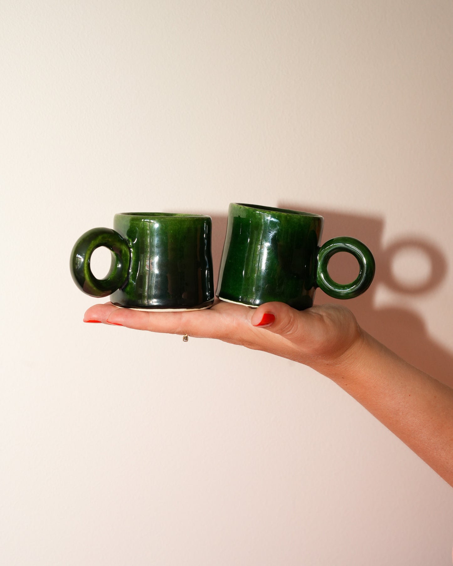 Espresso Cup Met Oor per 2 - groen