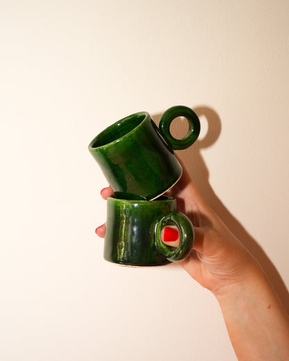 Espresso Cup Met Oor per 2 - groen