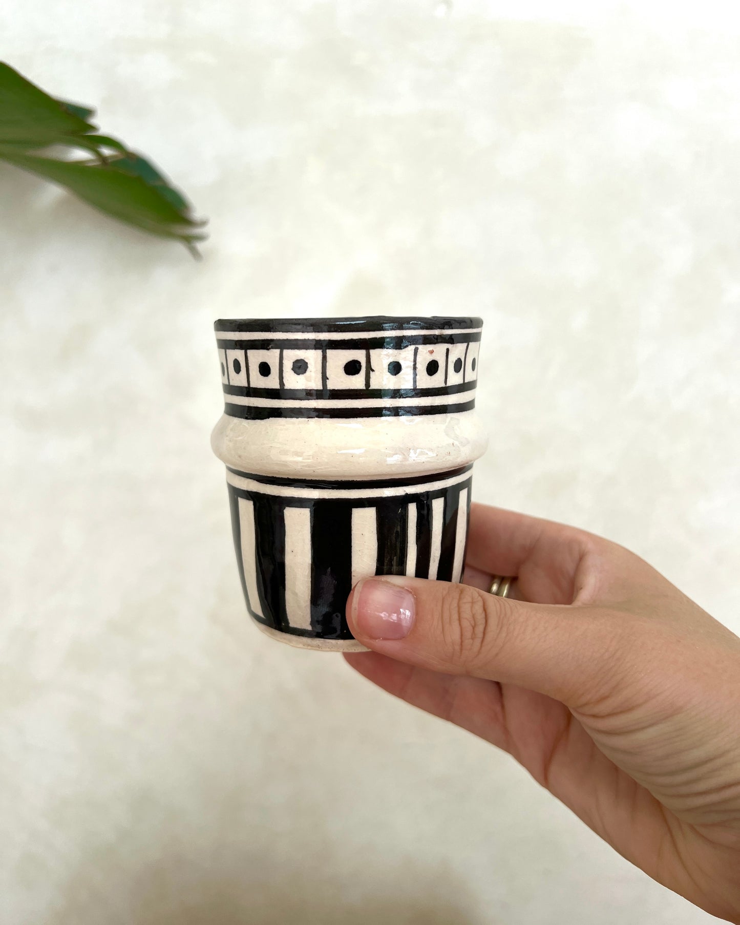 Espresso Cup per 2 - zwart wit