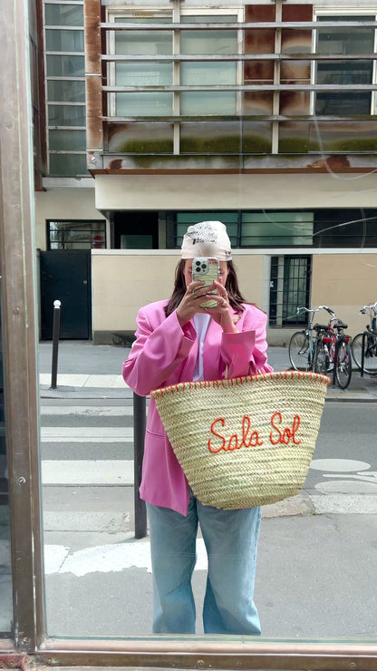 Tas Raffia Big - oranje